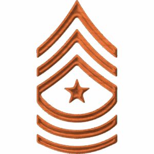 Army Rank E9 Sergeant Major